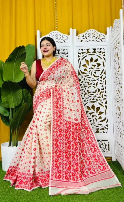 cotton printed saree